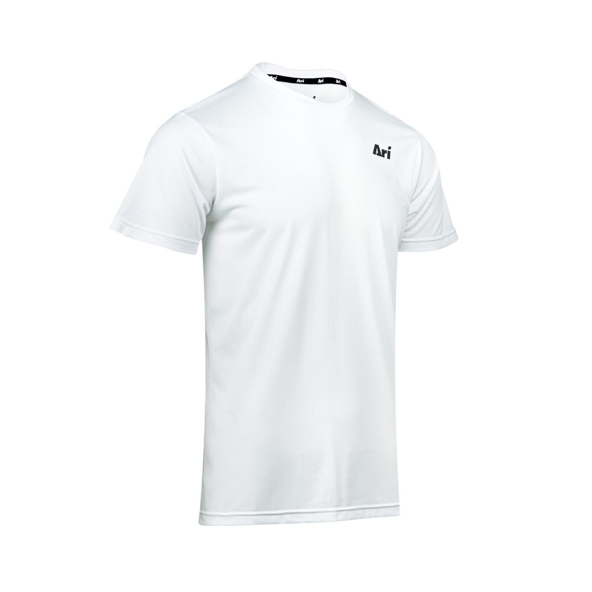 ARI ESSENTIAL STEP RUNNING TEE - WHITE/WHITE/BLACK