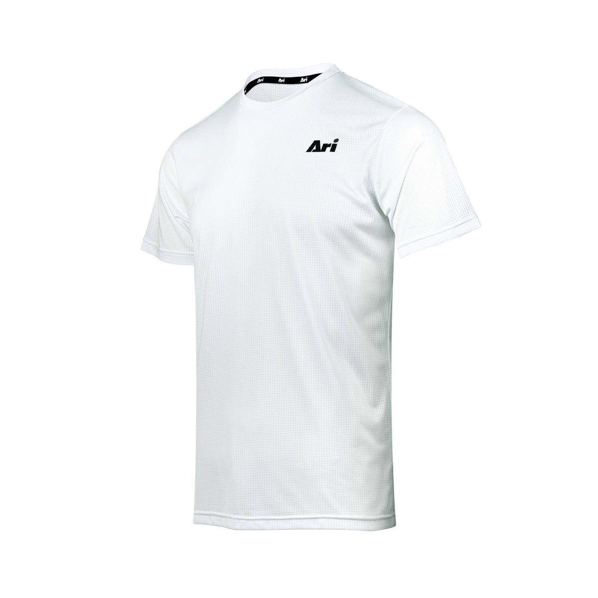 ARI ESSENTIAL STEP RUNNING TEE - WHITE/WHITE/BLACK