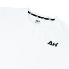 ARI ESSENTIAL STEP RUNNING TEE - WHITE/WHITE/BLACK