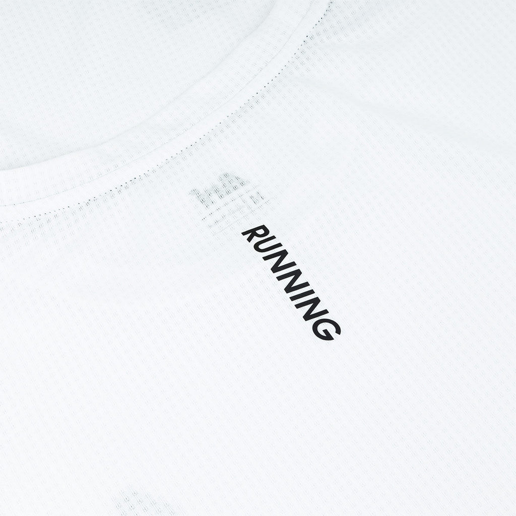 ARI ESSENTIAL STEP RUNNING TEE - WHITE/WHITE/BLACK