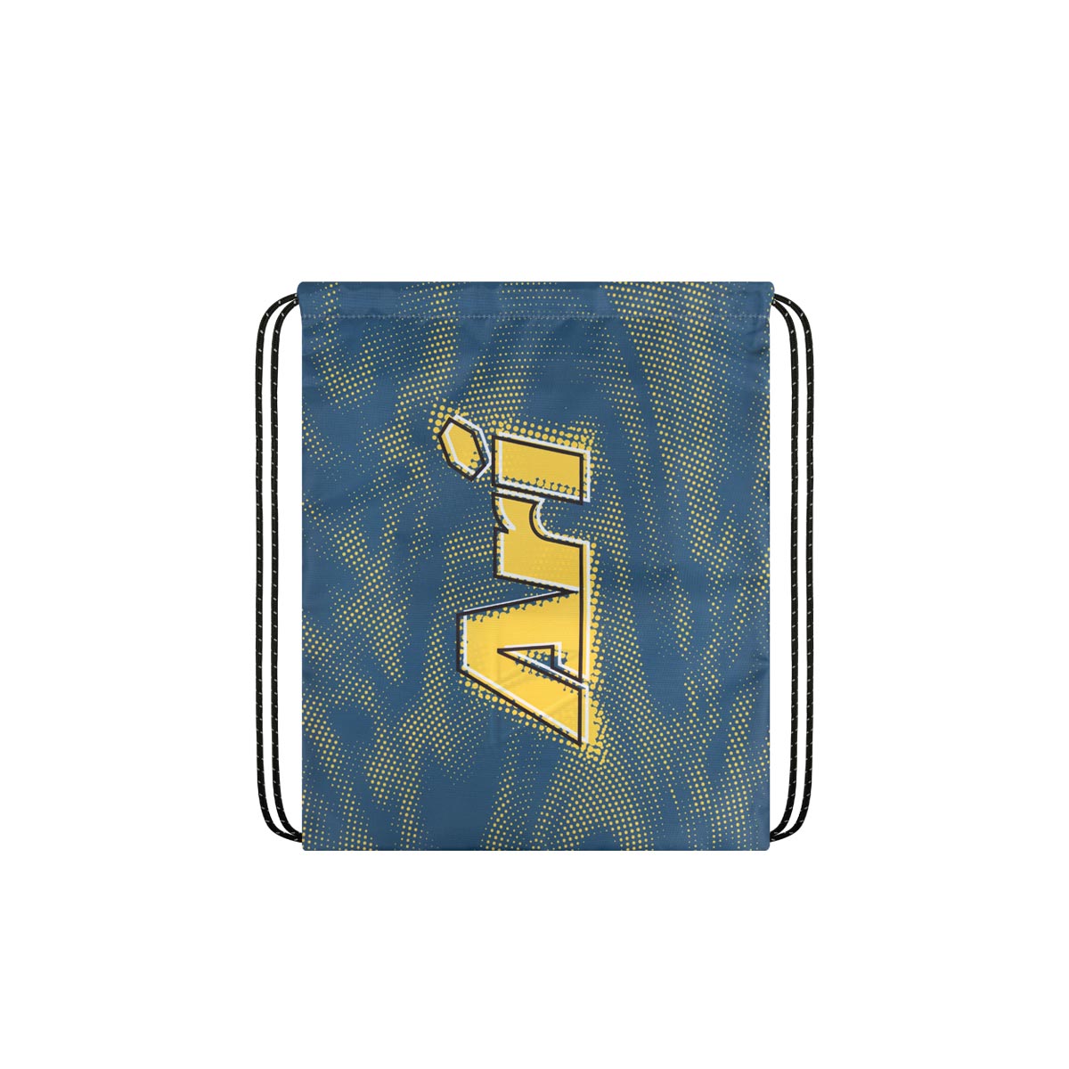 ARI ESSENTIAL WAVE DOTS GYMSACK - NAVY/YELLOW/BLACK