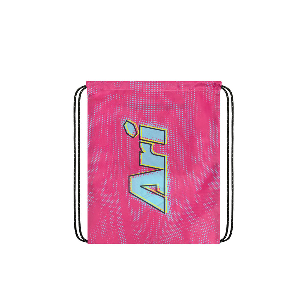 ARI ESSENTIAL WAVE DOTS GYMSACK - PINK/BLUE/BLACK