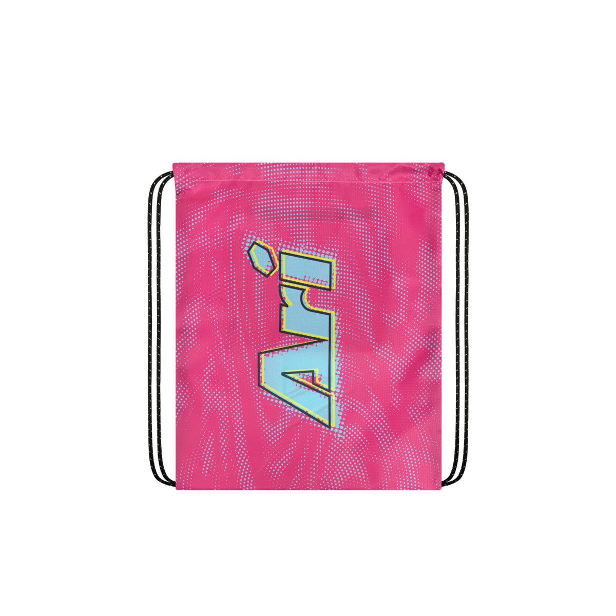 ARI ESSENTIAL WAVE DOTS GYMSACK - PINK/BLUE/BLACK
