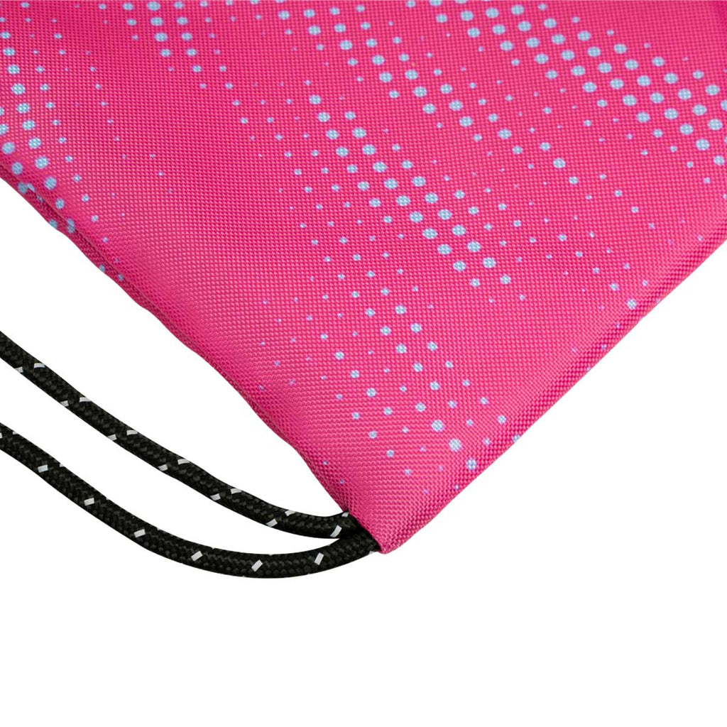 ARI ESSENTIAL WAVE DOTS GYMSACK - PINK/BLUE/BLACK