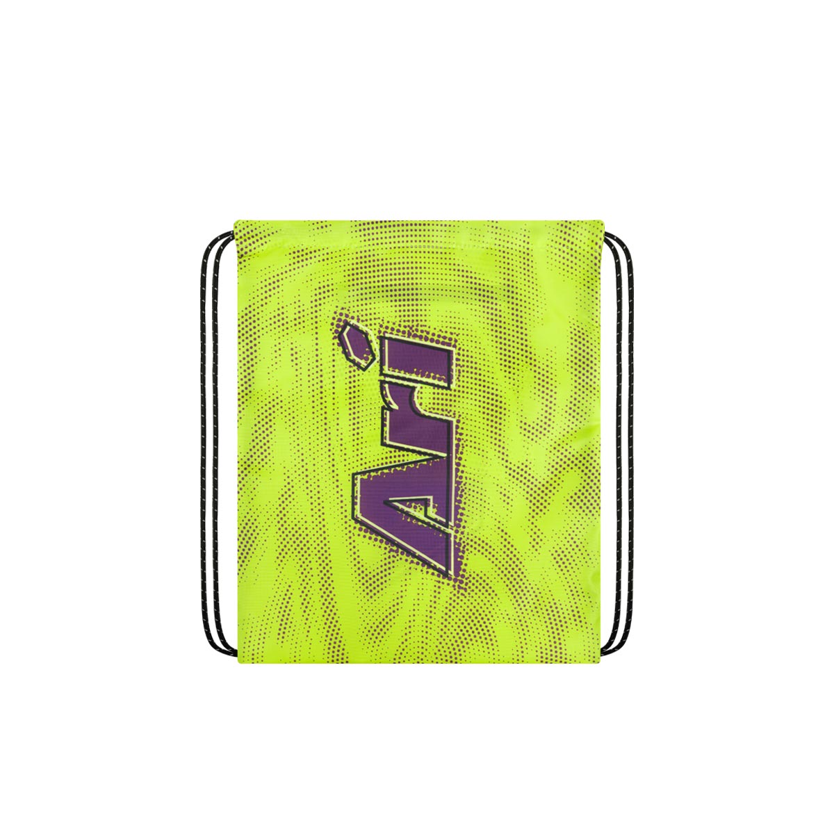 ARI ESSENTIAL WAVE DOTS GYMSACK - YELLOW/PURPLE/BLACK