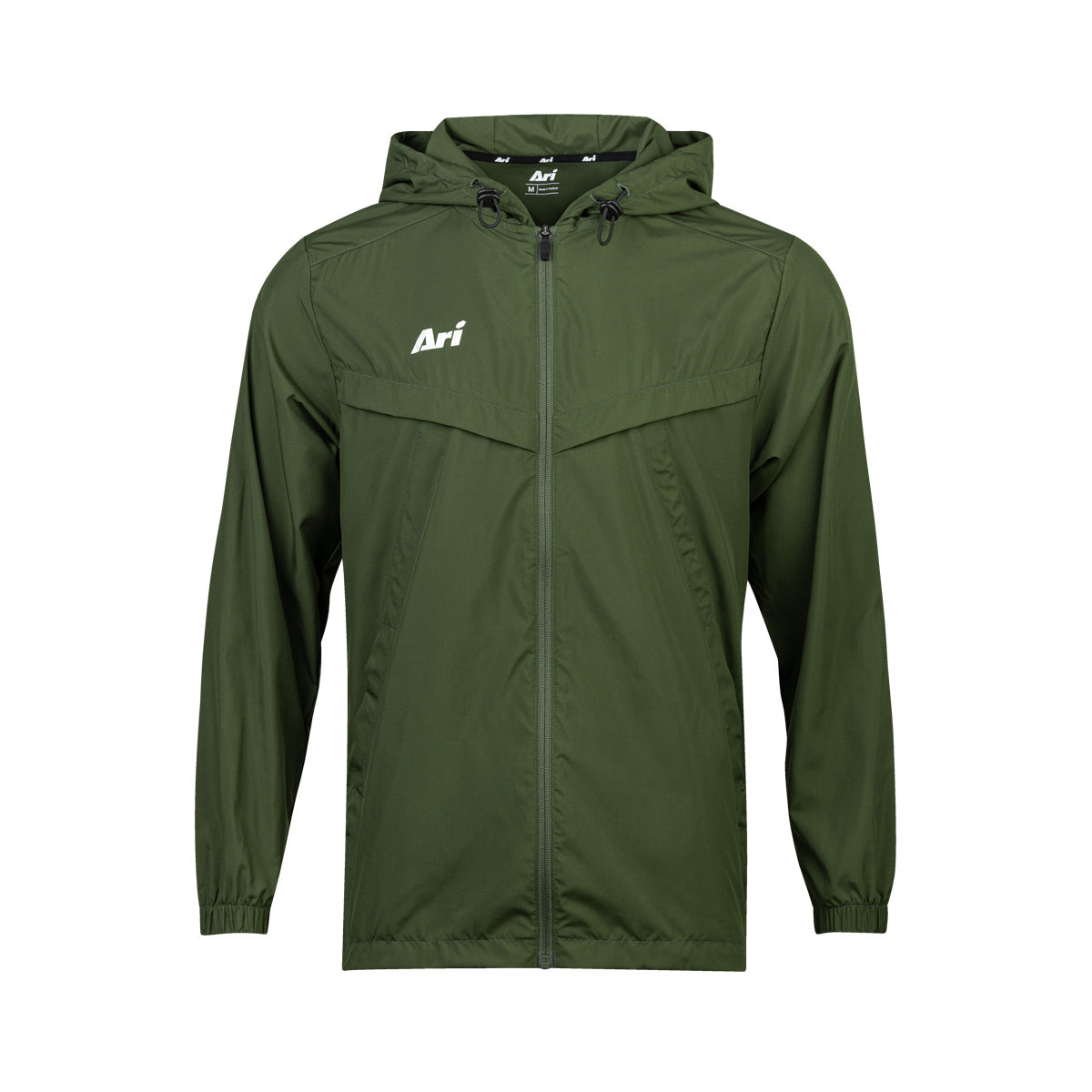 ARI ESSENTIAL WINDBREAKER JACKET - OLIVE/SILVER/OLIVE