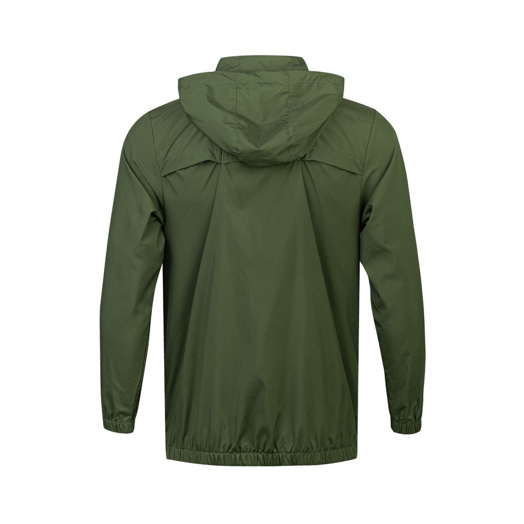 ARI ESSENTIAL WINDBREAKER JACKET - OLIVE/SILVER/OLIVE