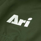 ARI ESSENTIAL WINDBREAKER JACKET - OLIVE/SILVER/OLIVE
