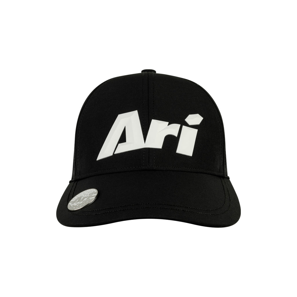 ARI GOLF PERFORMANCE CAP - BLACK/WHITE/BLACK