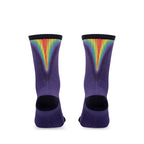ARI HEATMARK CREW SOCK - PURPLE/RED/YELLOW