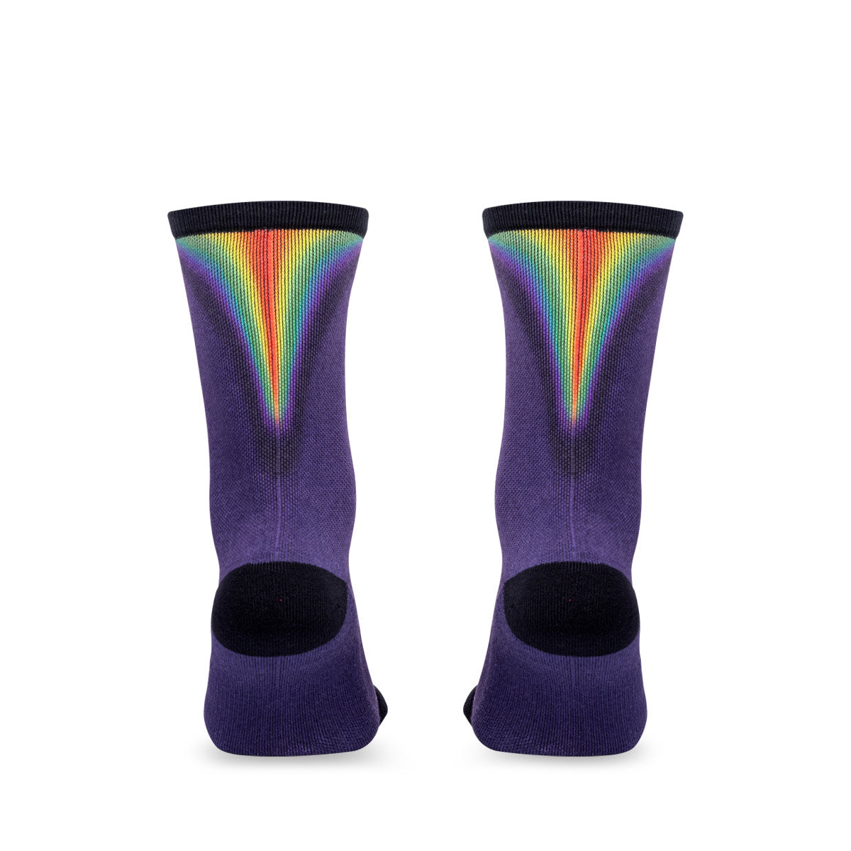 ARI HEATMARK CREW SOCK - PURPLE/RED/YELLOW