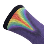 ARI HEATMARK CREW SOCK - PURPLE/RED/YELLOW