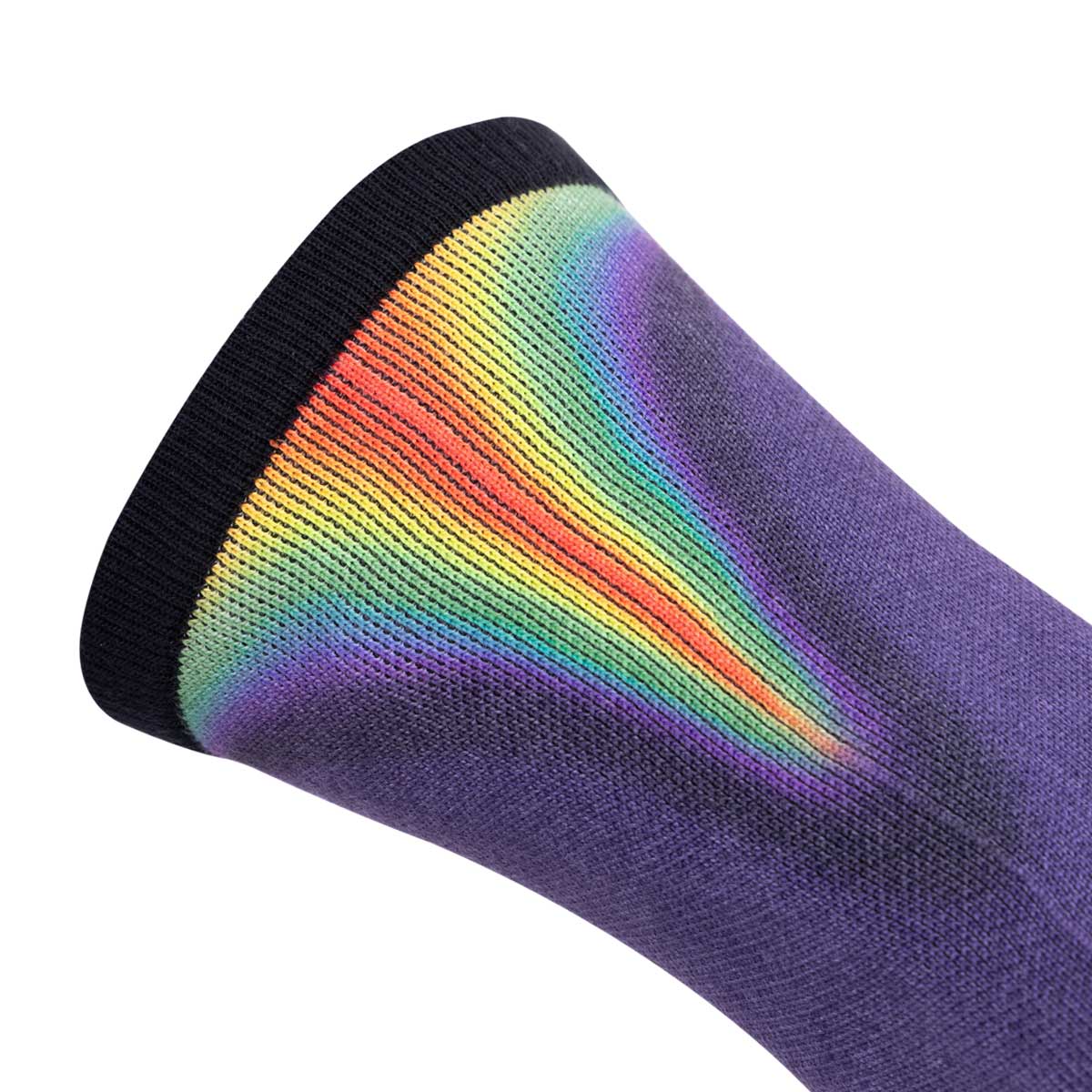 ARI HEATMARK CREW SOCK - PURPLE/RED/YELLOW
