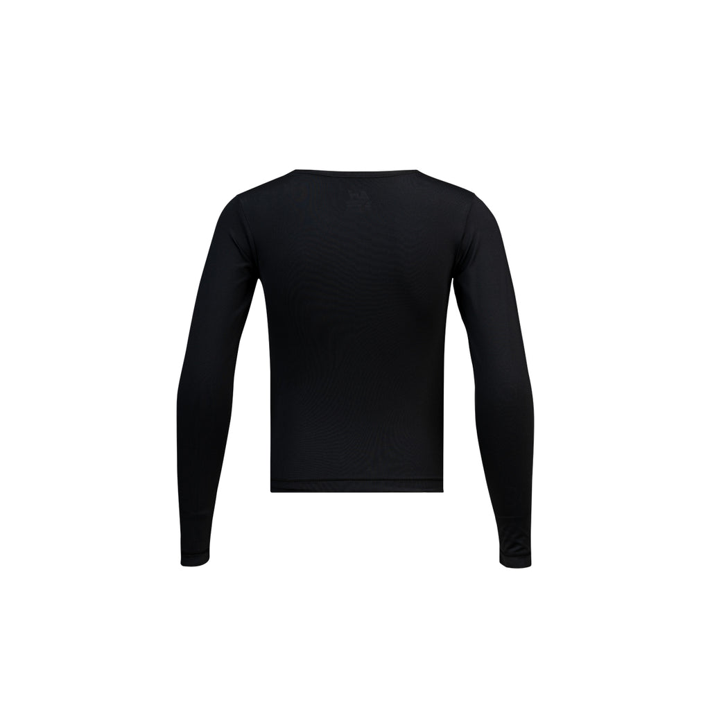 ARI KIDS ADEPT BASE LAYER LONG SLEEVES - BLACK/BLACK/WHITE