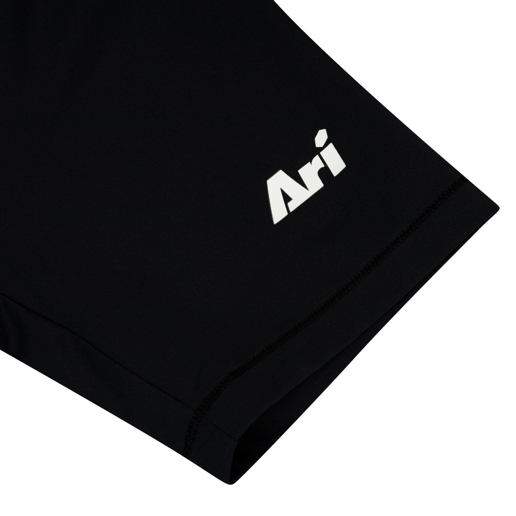 ARI KIDS ADEPT BASE LAYER SHORTS - BLACK/BLACK/WHITE