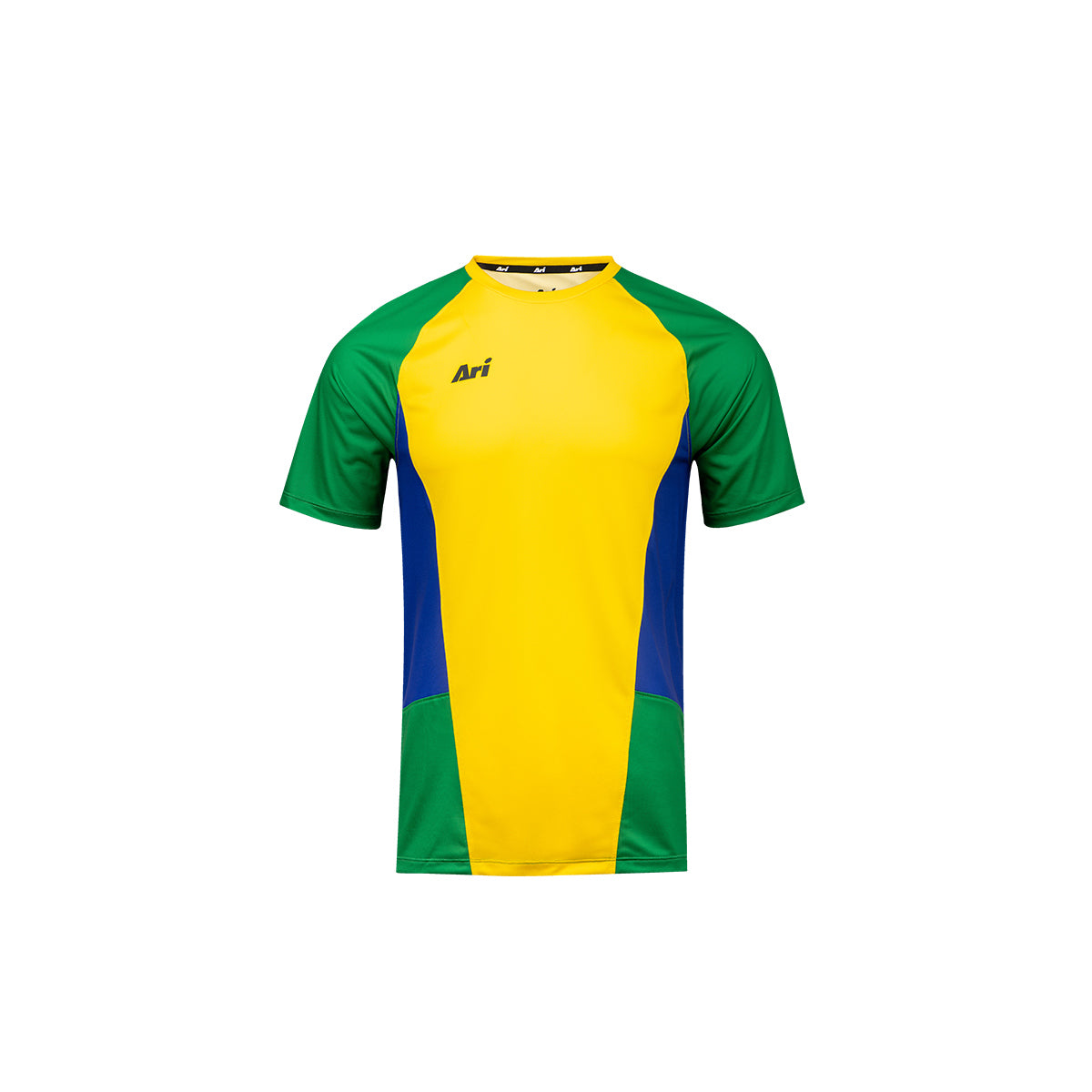ARI KIDS ADEPT ICONIC NATION TEAM JERSEY - YELLOW/GREEN/NAVY