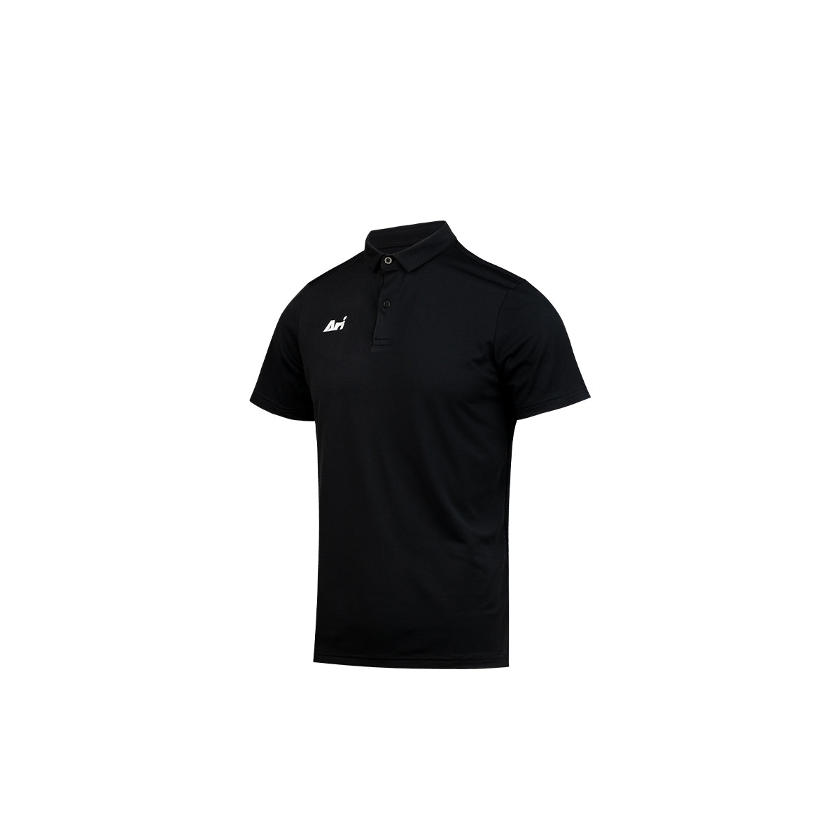 ARI KIDS ESSENTIAL BREATHABLE POLO - BLACK/BLACK/WHITE