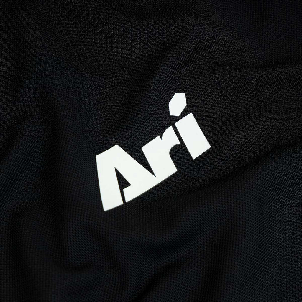 ARI KIDS ESSENTIAL BREATHABLE POLO - BLACK/BLACK/WHITE