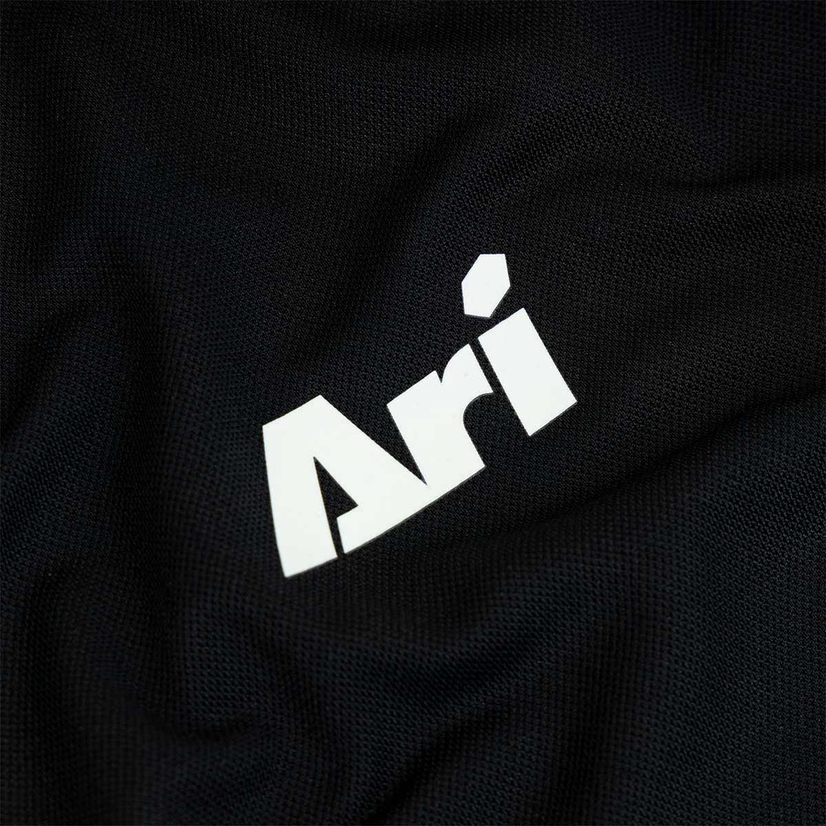 ARI KIDS ESSENTIAL BREATHABLE POLO - BLACK/BLACK/WHITE