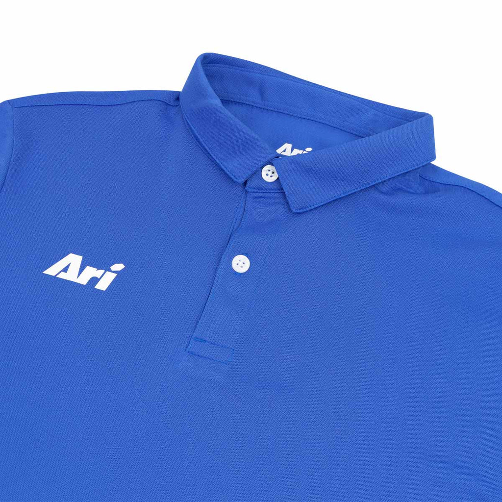 ARI KIDS ESSENTIAL BREATHABLE POLO - BLUE/BLUE/WHITE