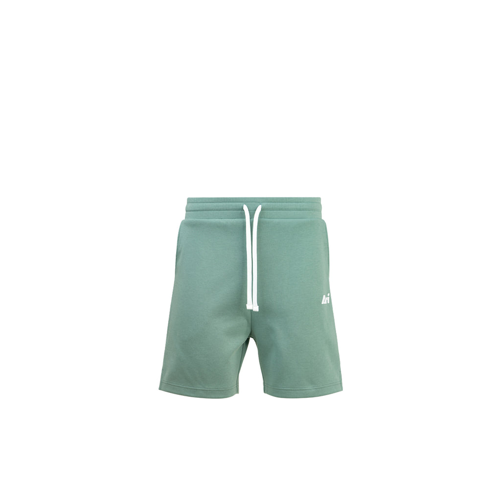 ARI KIDS ESSENTIAL SHORTS - SMOKE GREEN/WHITE/SMOKE GREEN