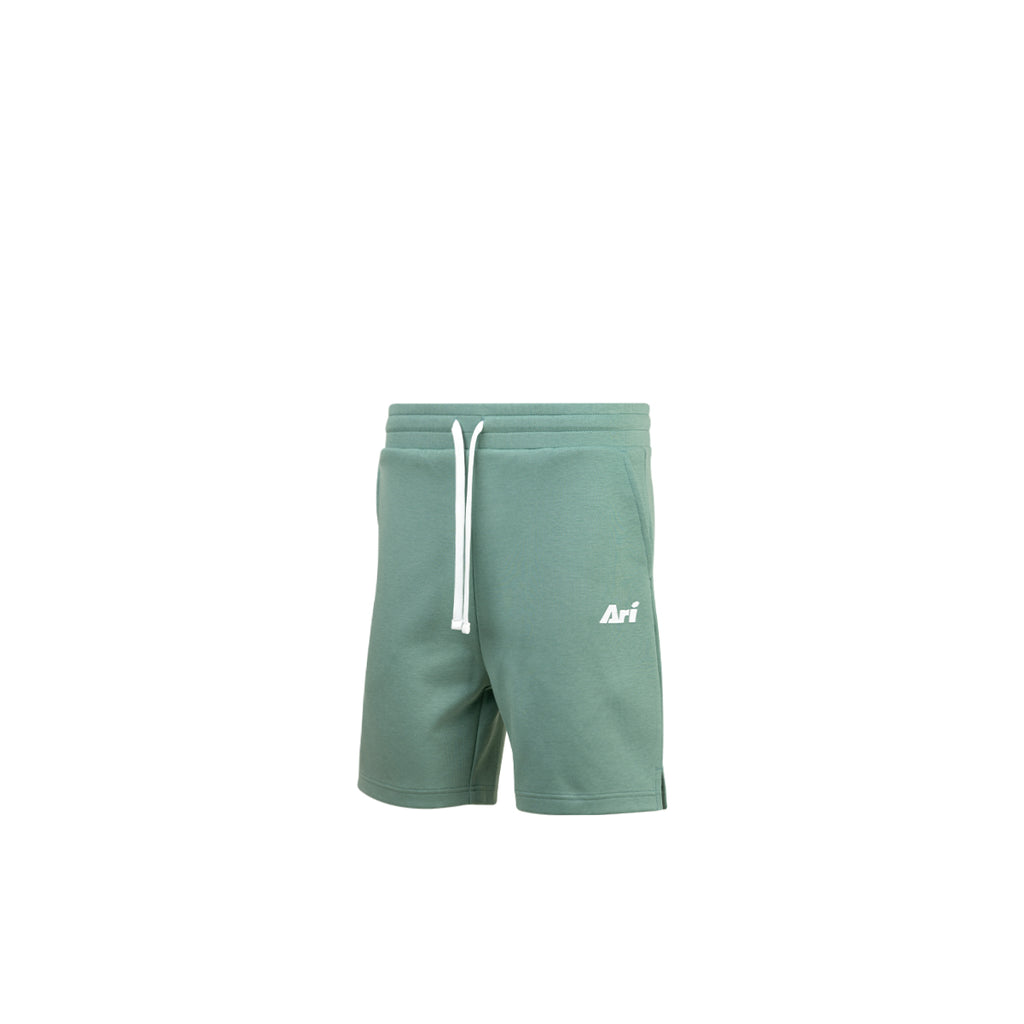 ARI KIDS ESSENTIAL SHORTS - SMOKE GREEN/WHITE/SMOKE GREEN