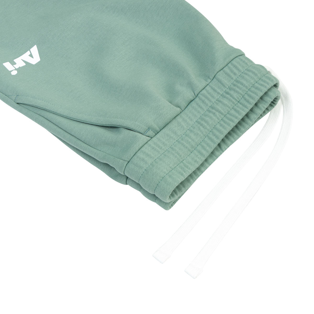 ARI KIDS ESSENTIAL SHORTS - SMOKE GREEN/WHITE/SMOKE GREEN