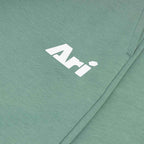 ARI KIDS ESSENTIAL SHORTS - SMOKE GREEN/WHITE/SMOKE GREEN