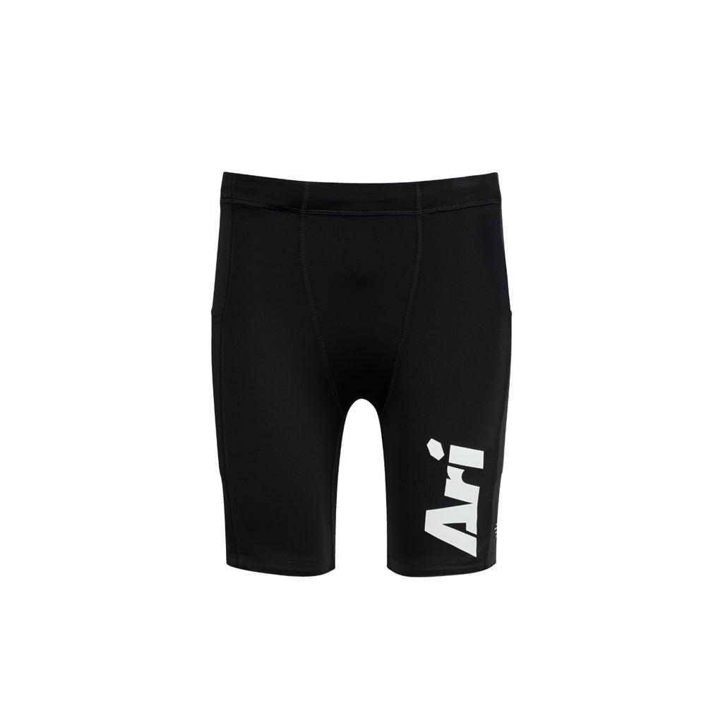 ARI MEN ADEPT PERFORMANCE COMPRESSION SHORTS - BLACK/WHITE/BLUE