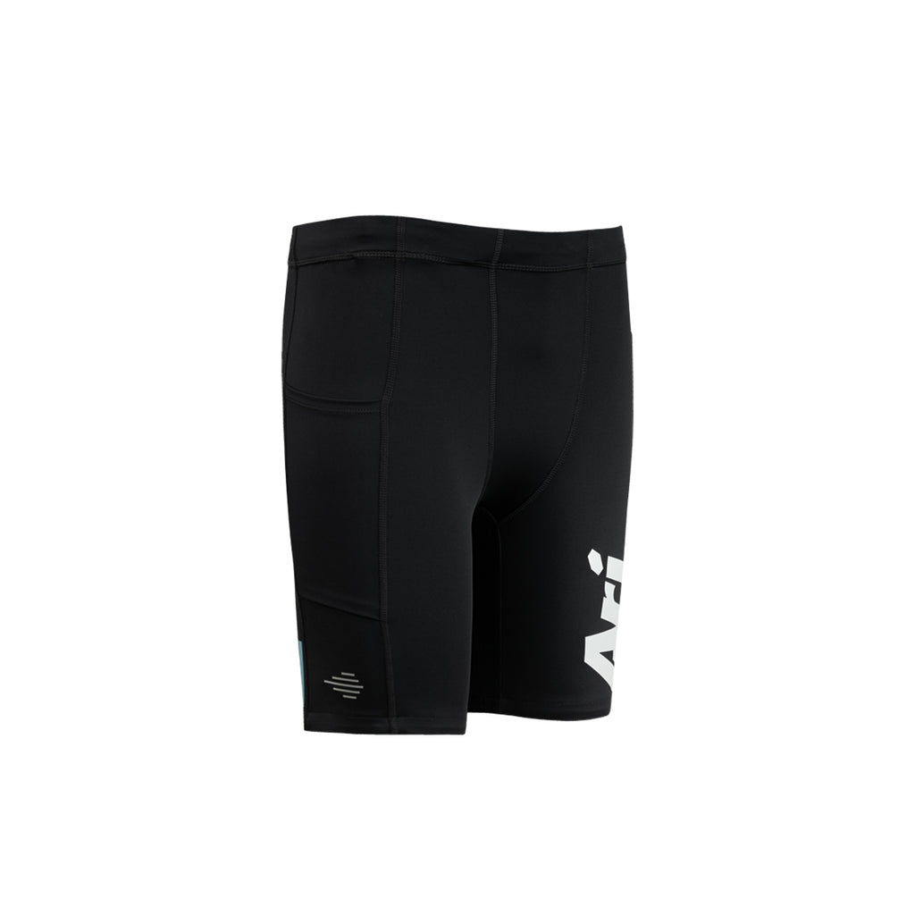ARI MEN ADEPT PERFORMANCE COMPRESSION SHORTS - BLACK/WHITE/BLUE