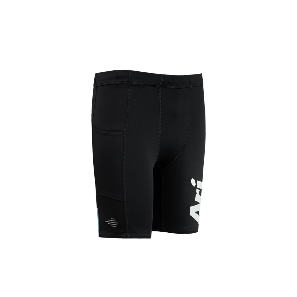 ARI MEN ADEPT PERFORMANCE COMPRESSION SHORTS - BLACK/WHITE/BLUE