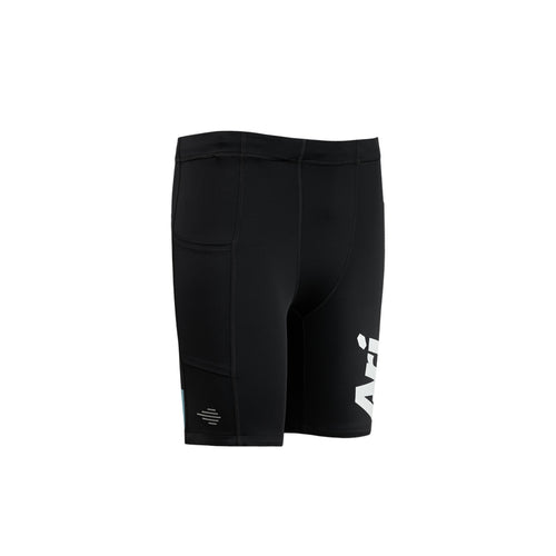 ARI MEN ADEPT PERFORMANCE COMPRESSION SHORTS - BLACK/WHITE/BLUE