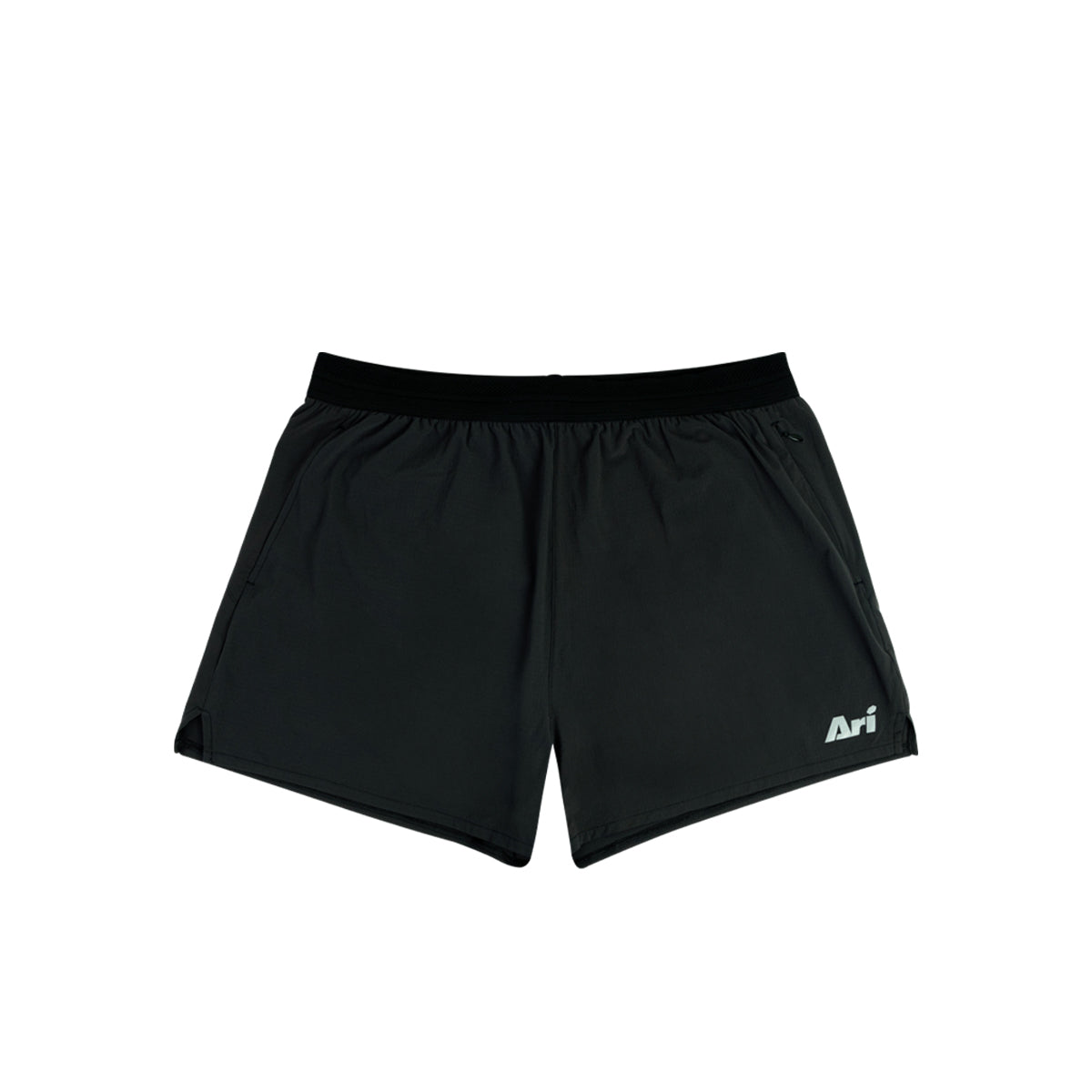 ARI MEN ADEPT KOTH TRAIL RUNNING SHORTS - BLACK/SILVER/BLACK