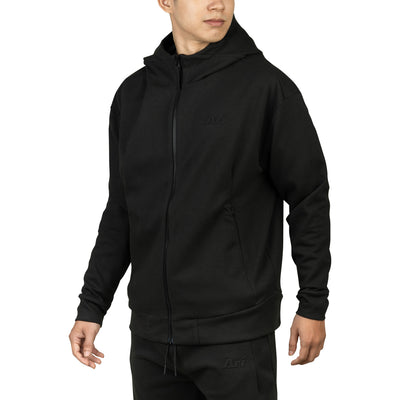 ARI TAG FULL ZIP HOODED JACKET - BLACK/BLACK/BLACK