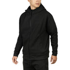 ARI TAG FULL ZIP HOODED JACKET - BLACK/BLACK/BLACK
