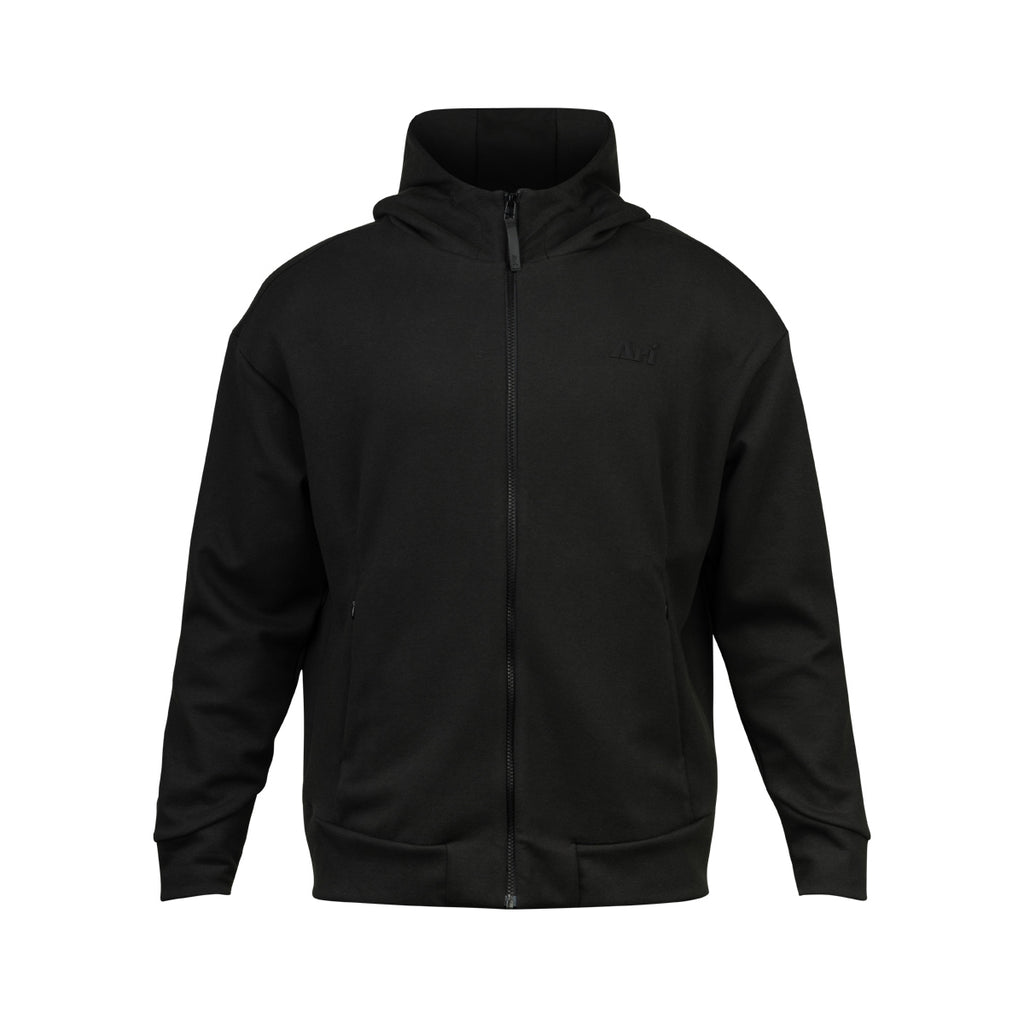 ARI TAG FULL ZIP HOODED JACKET - BLACK/BLACK/BLACK