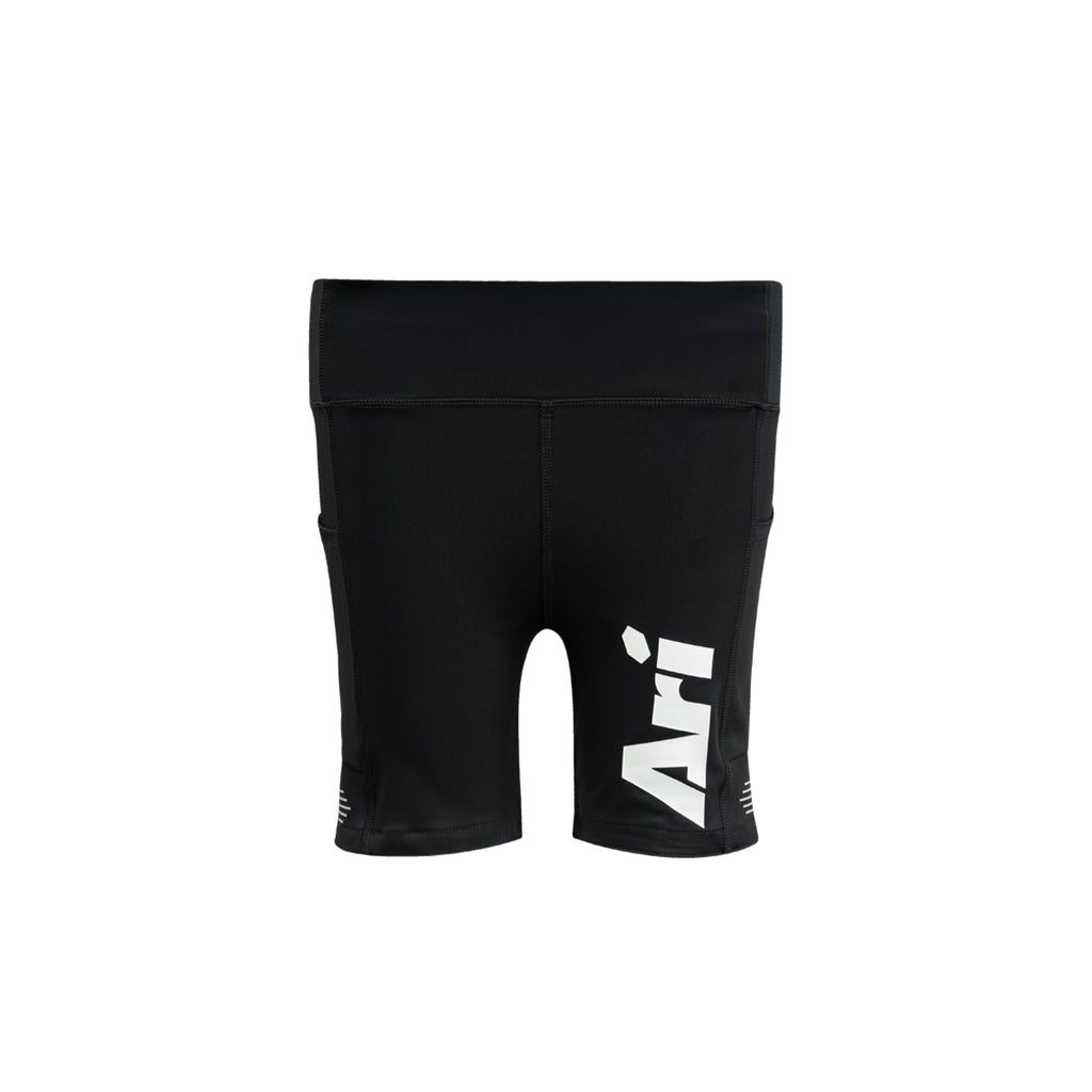 ARI WOMEN ADEPT PERFORMANCE COMPRESSION SHORTS - BLACK/WHITE/PINK