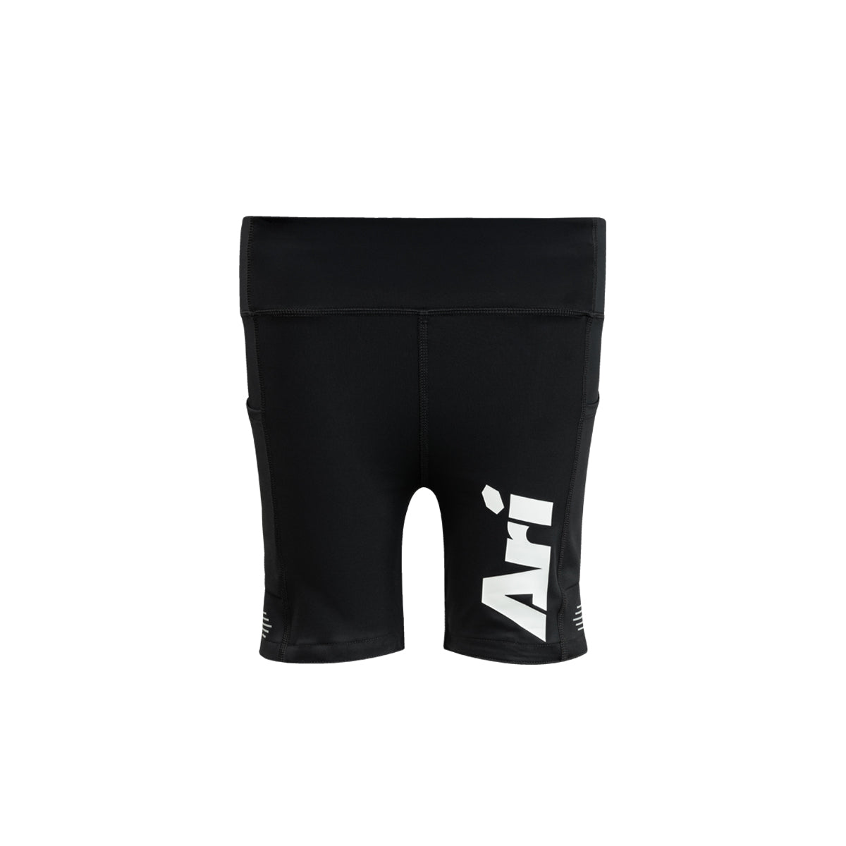 ARI WOMEN ADEPT PERFORMANCE COMPRESSION SHORTS - BLACK/WHITE/PINK