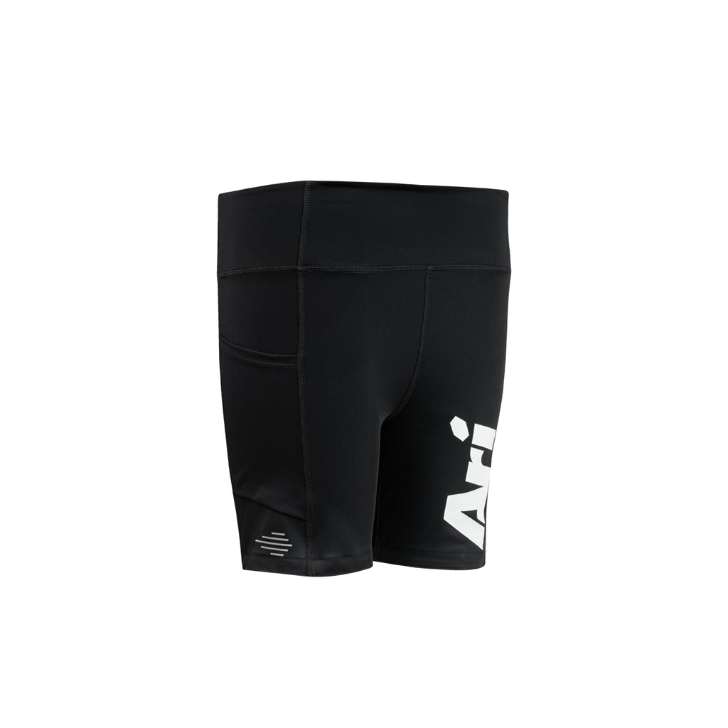 ARI WOMEN ADEPT PERFORMANCE COMPRESSION SHORTS - BLACK/WHITE/PINK