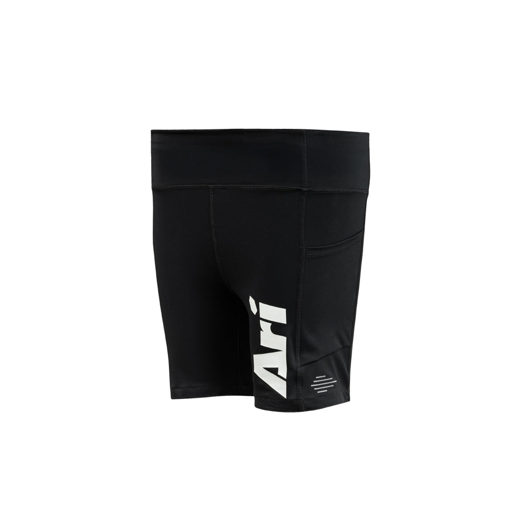 ARI WOMEN ADEPT PERFORMANCE COMPRESSION SHORTS - BLACK/WHITE/PINK