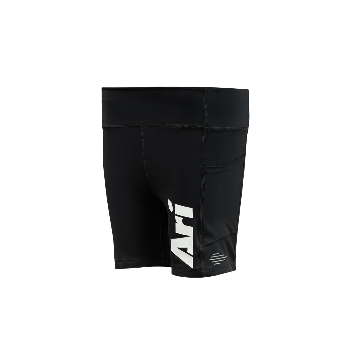 ARI WOMEN ADEPT PERFORMANCE COMPRESSION SHORTS - BLACK/WHITE/PINK