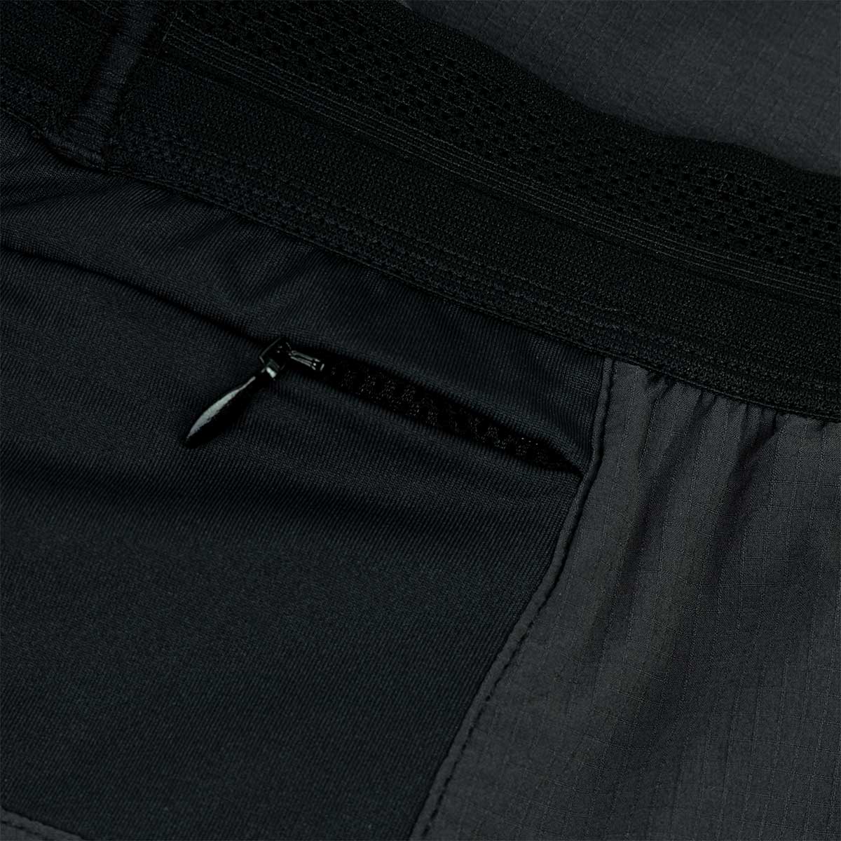 ARI WOMEN ADEPT KOTH TRAIL RUNNING SHORTS - BLACK/SILVER/BLACK