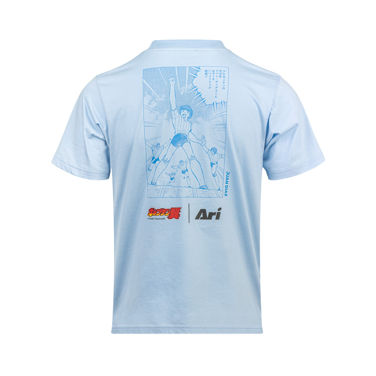 ARI X CAPTAIN TSUBASA JR YOUTH DIAZ REGULAR TEE - SKY BLUE/WHITE/BLACK