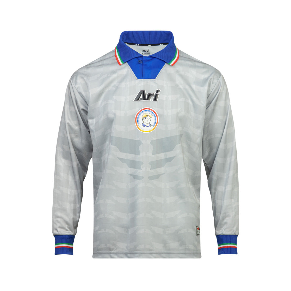 ARI X CAPTAIN TSUBASA JR YOUTH GINO LS RETRO JERSEY - GREY/BLUE/WHITE