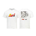 ARI X CAPTAIN TSUBASA JR YOUTH SCHNEIDER REGULAR TEE - WHITE/BLACK/RED