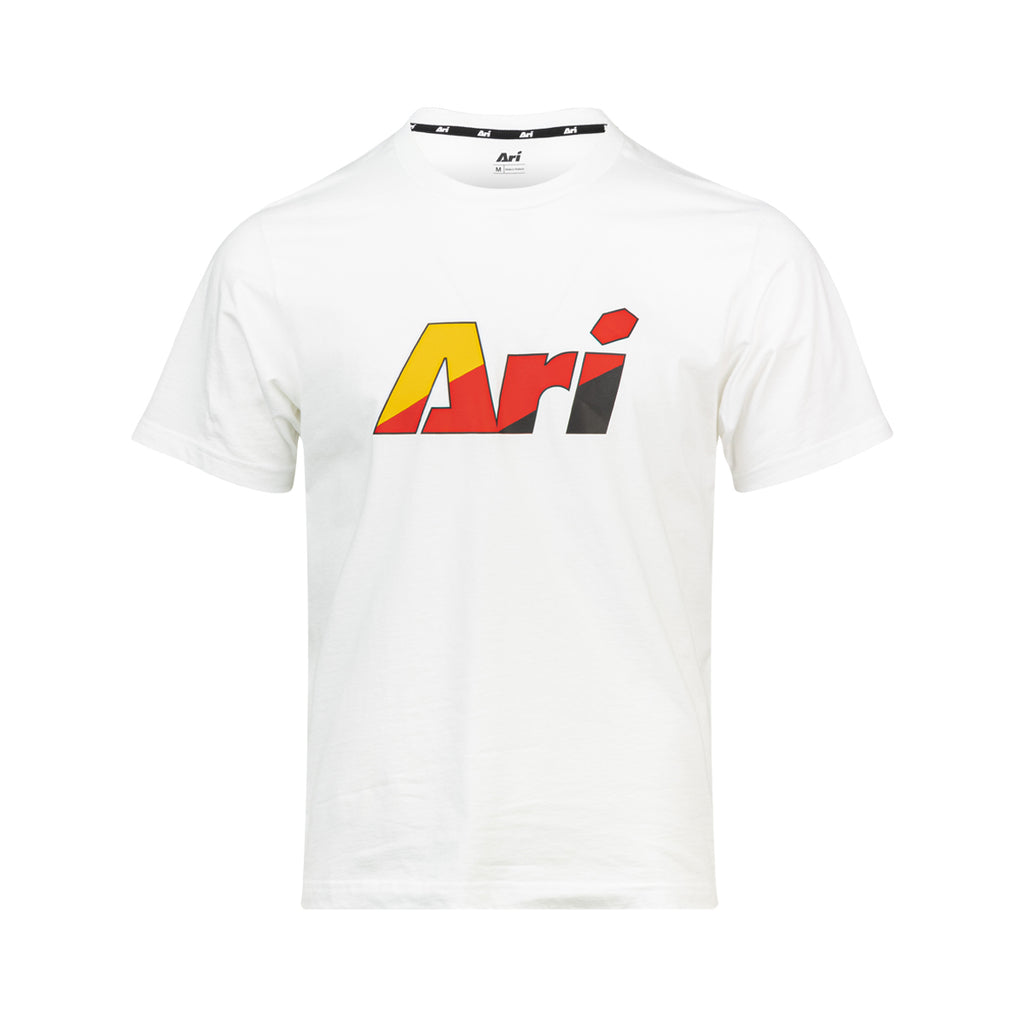 ARI X CAPTAIN TSUBASA JR YOUTH SCHNEIDER REGULAR TEE - WHITE/BLACK/RED