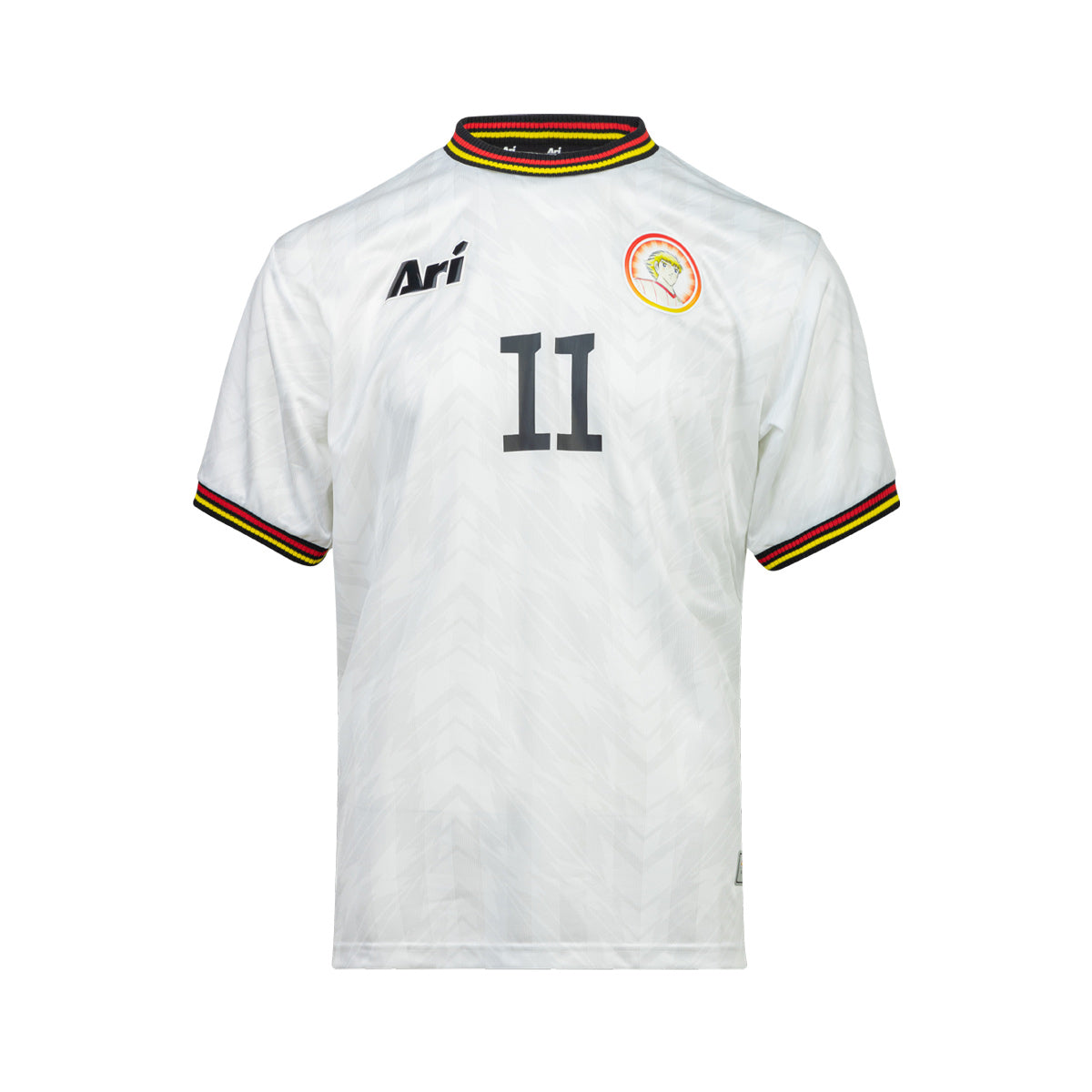ARI X CAPTAIN TSUBASA JR YOUTH SCHNEIDER RETRO JERSEY - WHITE/BLACK/RED