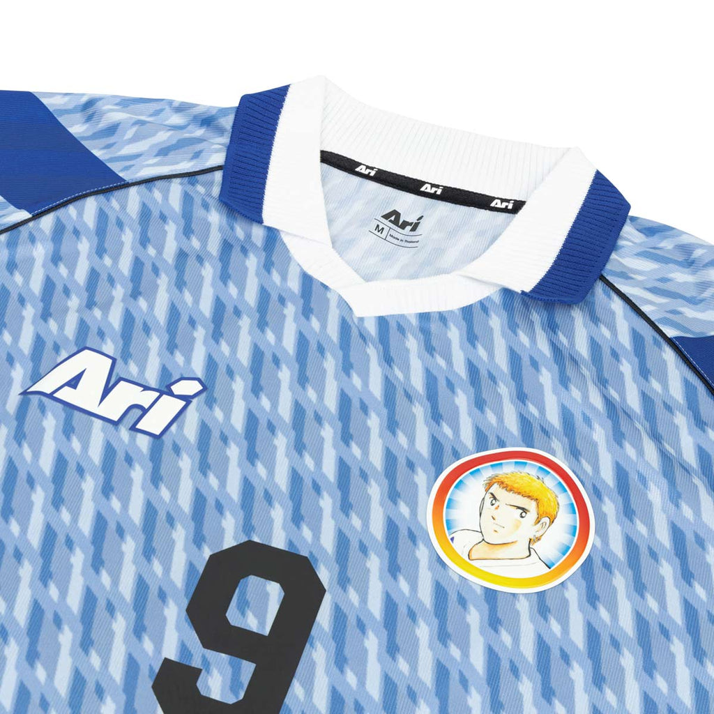 ARI X CAPTAIN TSUBASA WORLD YOUTH HINO RETRO JERSEY - LIGHT BLUE/WHITE/NAVY