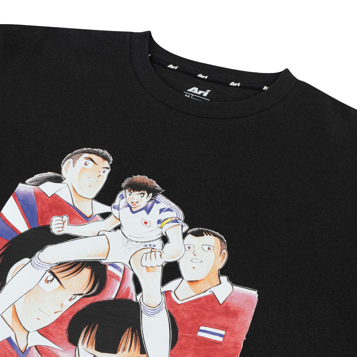 ARI X CAPTAIN TSUBASA WORLD YOUTH THAILAND YOUTH OVERSIZED TEE - BLACK/RED/WHITE