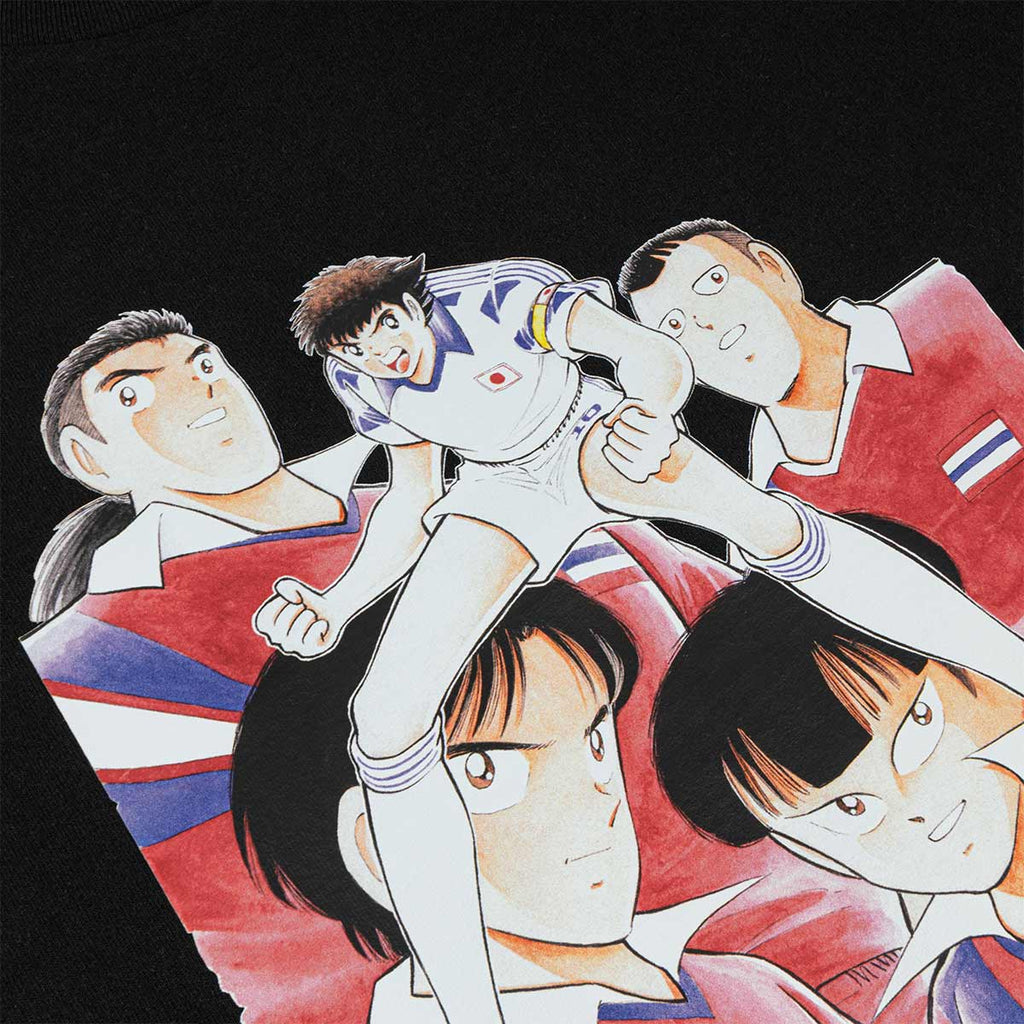 ARI X CAPTAIN TSUBASA WORLD YOUTH THAILAND YOUTH OVERSIZED TEE - BLACK/RED/WHITE